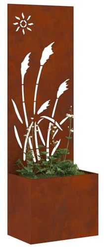 vidaXL Garten Sichtschutz-Leinwand Rostig 50 x 32 x 150 cm