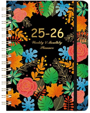 Terminbuch 2025 – Wochenplaner in A5-Größe mit Tageszeiträdern, Januar bis Dezember 2025 | Kompakter Terminplaner, Kalenderbuch mit Einband