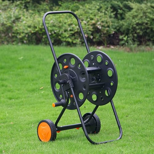 Garten Schlauchwagen mit Griff, Tragbarer, Mobiler Schlauchaufroller mit Rädern, for Die Bewässerung Von Garten, Rasen und Landwirtschaft, Bewässerungsgeräte