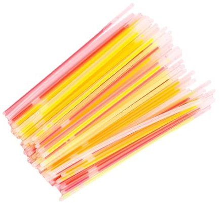 WOONEKY 150 Pezzi Braccialetti Luminosi Per Decorazioni Per Feste Accessori Luminosi Giocattoli Per Feste Che Si Illuminano Al Buio