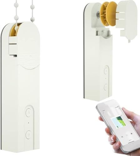 Motore intelligente per tende a rullo - Motorizzato a catena con telecomando e controllo vocale, compatibile con veneziane, verticali,a rullo, apricancello