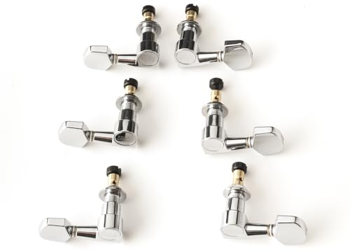 PRS - ACC-4364 S2/CE LOCKING TUNERS, Meccaniche bloccanti progettate da PRS in Nickel con Albero in Ottone, Set da 6