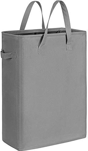 Chrislley Slim Laundry Basket Small Laundry Hamper Foldable Washing Basket Collapsible Laundry Bag Narrow Laundry Bin with Handle