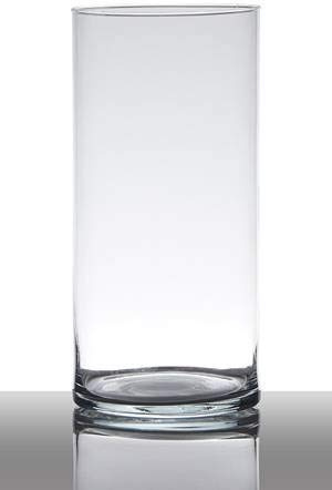 INNA-Glas Große Vase Glas Sansa, Zylinder - rund, klar, 30cm, Ø 12cm