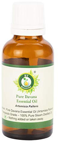 Aceite esencial Davana | Artemisia Pallens | Aceite Davana | 100% puro natural | Aceite Davana | Vapor destilado | Terapéutico | Davana Essential Oil | 5 ml | 0,169 oz by R V Essential