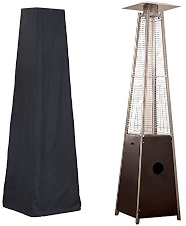 NSXIN Wetterschutzhülle für Terrassenheizer, Wasserdichter Heizstrahler Abdeckung Heizpilz Schutzhülle Robuster Winddicht Abdeckhaube für Terrassenstrahler 221 x 61 x 53cm