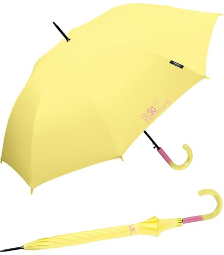 happy rain Stockschirm mit Automatik UV50 UV Protect - Lemon