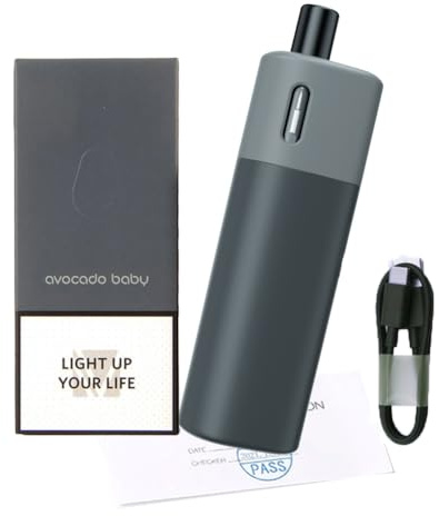 Originale VAPTIO Avocado Baby Pro Kit Penna Vape 1300mAh 25W Sigaretta Elettronica con Bobina 0.6ohm Pod da 3.5ml, No E-Liquid No Nicotina (Grigio)