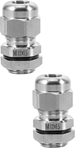 Mikikit 2pcs Armoured Cable Junction Box Strain Relief Cord Connector Outdoor Cable Connector