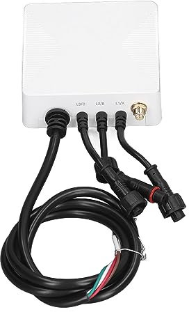100 to 240V WiFi Energy Monitor 3 Phase 4 Wire Clamp Meter 2.4GHz External Antenna Electricity Power Meter for Home PC 321Z120TY