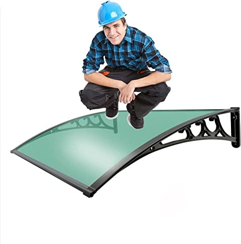 -Shade Cloth Dachüberdachungen Markisenüberdachung, Vordachmarkise für Tür und Fenster, Terrassenüberdachung, Unterstand, Aluminiumhalterung, Vordach, Vorder- und Hintertür, Veranda, Gartenmarkise (F