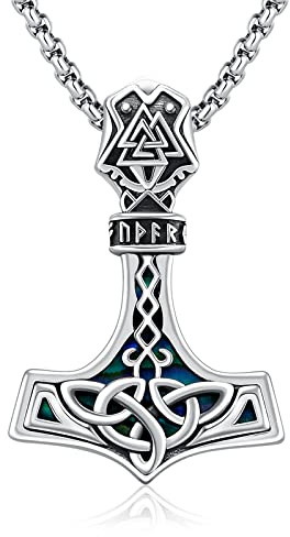 TwoAnts Wikinger Pfeil Halskette für Herren 925 Sterling Silber Schwarz/Gold Pfeilspitze Anhänger Wikinger Schmuck Vintage Geschenk für Damen
