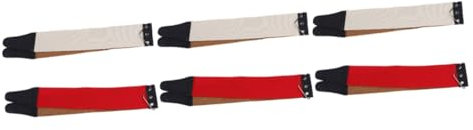minkissy 6stücke Teiliges Rasiermesser Abziehleder Echtem Doppellagiges Schleifband Für Friseure Geeignet Für Und Zufällige Farbe Langlebig Und Praktisch