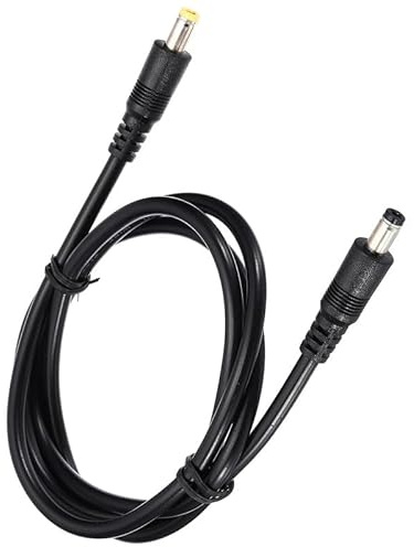 4.97Ft / 1.5m 12V CCTV Security Camera Power Cable, 2.1mmX5.5mm Male to Male Adapter Plug Cable, 5.5mm X 2.1mm DC Power Cable 12V for Security Camera, DVR Standalone LED Strip, CCTV IP Surveillance