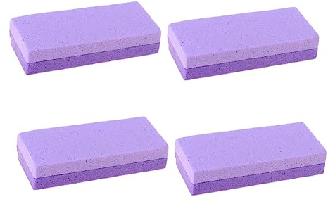 Didiseaon Scrubber per Piedi in Pu 4 Pezzi per Rimuovere Calli e Pelle Morta Foot Care Scrubber per Cura dei Piedi e Pedicure Domestico