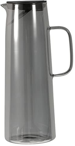 Cabilock Brocca d Acqua in Vetro Trasparente con Coperchio Distributore d Acqua da Cucina Contenitore per Bevande in Vetro Bicchieri con Coperchio Forniture da Cucina