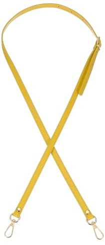 PATIKIL Correa de Bolso de Cuero de Repuesto de 47 Pulgadas, Correa Ajustable de Hombro y Bandolera de Pu con Herrajes Dorados para Bolsos de Hombro, Amarillo