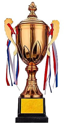 QXSJEDYCH Trofei Trofeo campione di metallo di grandi dimensioni Campione, secondo classificato e terzo classificato Premio atleta Trofeo Coppa del mondo di basket e calcio Lega Campionati mondiali di