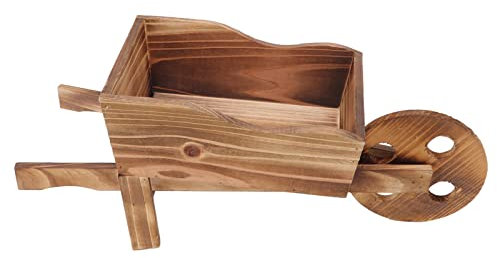 Carro de Madera para Macetas de Flores Suculentas, Innovador Carro para Decoración del Hogar, Material Duradero de Abeto Chino para Patio, Jardín o Interior