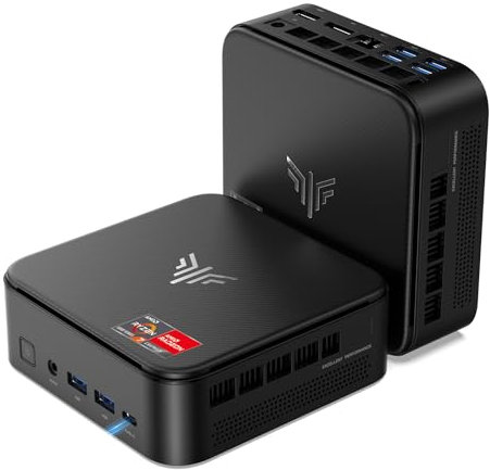 NiPoGi E3B Mini PC, AMD Ryzen 7 5875U (8C/16T, hasta 4,5 GHz) 32GB DDR4 Dual Channel 512GB SSD Mini Ordenador | Gráficos Radeon | WiFi 6 BT5.2 | HDMI + DP+ Type-C 4K | para Gaming/Oficina/HTPC