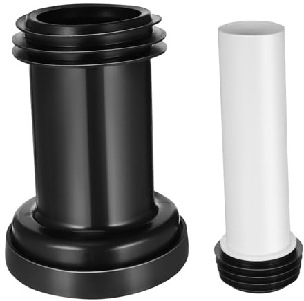 VILLCASE Scarico Wc a Parete Allungato 2 Pezzi Tubo Di Lavaggio Per Water Guarnizione Anti-perdita Installazione Semplice Per Scarico Diretto Del Water