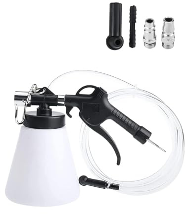 BOOMSTART Dispositivo di sfiato dei freni, 1 l, strumento di spurgo pneumatico con gancio di sospensione, set di sfiato dei freni, per auto, camion, moto, funzionamento ad aria compressa