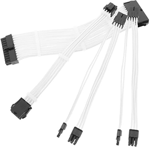 SHINEOFI Kit Cables Fuente Alimentacion Pc Extension Cable Alimentacion Pcie Extension Pc