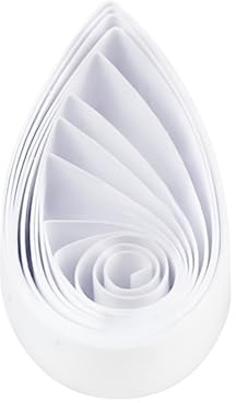 ODETOJOY 1,27 cm weiße Quilling-Papierstreifen, 13 mm, für Bastelarbeiten, Papier, Quilling-Streifen, Set, 120 Stück, 54 cm (1/2 Zoll), 13 mm