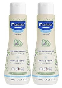 Mustela Gentle Baby Shampoo - Lovely Fresh Scent, 200ml, Pack of 2