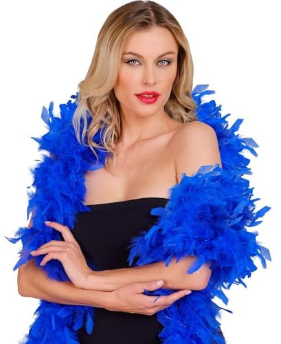 TrendandStylez Federboa 180cm in 30 Farben | Kostüm Accessoire für Damen | Federschal für Karneval, Fasching, 20er Jahre Party & JGA | Perfekt für Charleston & Burlesque Outfits