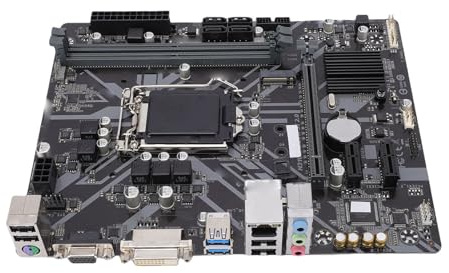 Asixxsix Carte mère pour Ordinateur, Format Micro ATX, Compatible LGA 1151, processeurs intell Core i7, i5, i3, Pentium et Celeron de 8e et 9e génération, avec 2 emplacements DDR4.