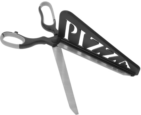 DECOMELODY Forbici per Pizza con Pala in Acciaio Inox 304 Antiaderenti, Taglia Pizza Professionale con Blocco di Sicurezza, Utensile da Cucina Multifunzionale per Ristoranti e Uso Domestico