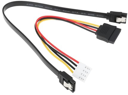 eMagTech 4-poliges HDD-Stromkabel mit SATA 3.0-Datenkabel Kompatibel mit Hikvision Und Kompatibel mit HiLook NVR-Systemen