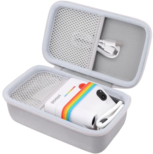 Khanka Polaroid Go Gen 3/Gen 2/Go Mini-kamera, vit | Kompatibel med Polaroid Go Gen 3/Gen 2/Go Mini, nätficka för tillbehör, EVA-material, hård konstruktion, endast fodral