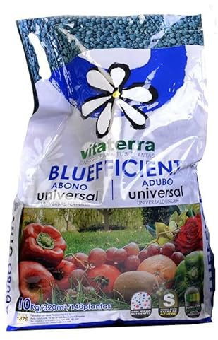 Vitaterra Fertiliser Bluefficient - 10 KG (NPK 10-10-20), Universal Granules