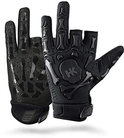 HK Army Bones Paintball-Handschuhe, Schwarz/Schwarz, Größe XL