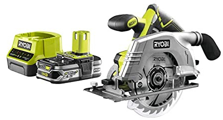 Pack RYOBI Scie circulaire 18V One+ R18CS-0-1 Batterie 2.5Ah - 1 Chargeur rapide RC18120-125