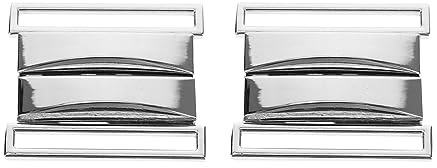 Amosfun 2Pcs Metall Schnell Seite Release Schnalle Zink- Legierung Metall Taille Gürtel Schnallen Seite Verschluss Schnalle Kleidung Verschluss Tasten für Frauen Kleidung Zubehör Silber