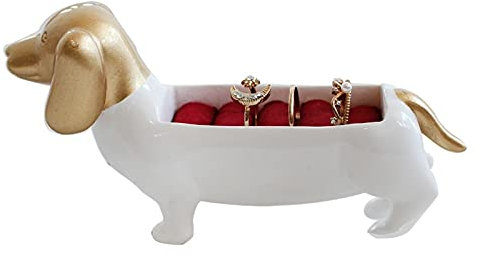 LiuliuBull Hundeart Ringhalter Schmuck Organizer Display Hund Dekoration Neuheit Geschenke
