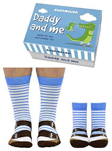 Cucamelon Papa Sandalen Socken für Vater und Kind (2 Paar) - Strumpf