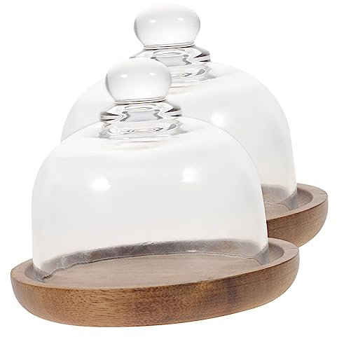 TOPBATHY 2sets Piatto Per Torte in Vetro e Mini Piatto Per Dessert e Pane Vassoio Portaoggetti Per Feste e Buffet