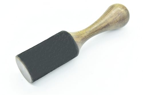 Black Leather-Wrapped Singing Bowl Striker, 7 x 2 Inches, Singing Bowl Mallet, Gong Mallet, Perfect for 6 to 10 Singing Bowls