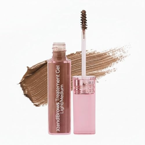 MCoBeauty - XtendBrows Treatment Gel - Light Medium - For Fuller and Volumized Eyebrows - Formula Contains with Pro-Vitamin B5 - Double Action Eyebrow Gel and Conditioner