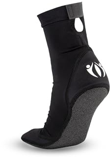 SportVerbindet Calcetines de voleibol de playa y fútbol de arena con suelas de Kevlar, duraderos y cómodos, Negro , M