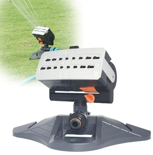 Automatischer 16-Loch-Schwingregner, Mehrzweck-Rasensprinkler for den Garten, rotierender Stativsprinkler, Gartensprinkler mit großer Basis, Wassersprinkler for den Garten zu Hause