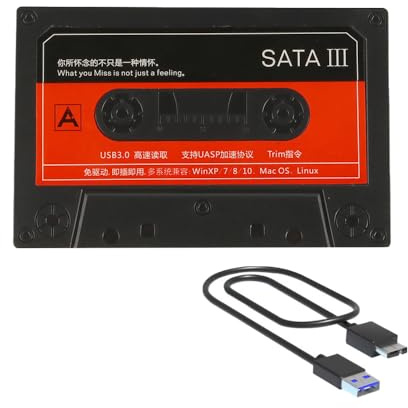 Laroal Carcasa para Disco Duro Externo de 2,5 con Adaptador SATA a USB 3.0 de 2,5 sin Herramientas. Carcasa para SSD de 2,5