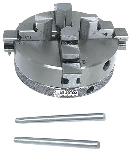 65mm 4-Jaw Lathe Chuck Thread 14 x 1 | Unimat Thread | Self-Centering Mini Chuck for CNC, Milling & Turning Machines | Hardened Jaws