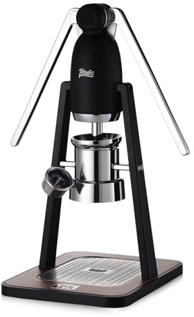 Bincoo Manual Espresso Maker Set - Hand Press Espresso Machine – 12Bar Pressure Profiling, Dual-Lever Manual Coffee Maker with Pre-Infusion, Portable for Custom Espresso Shots, Stainless Steel