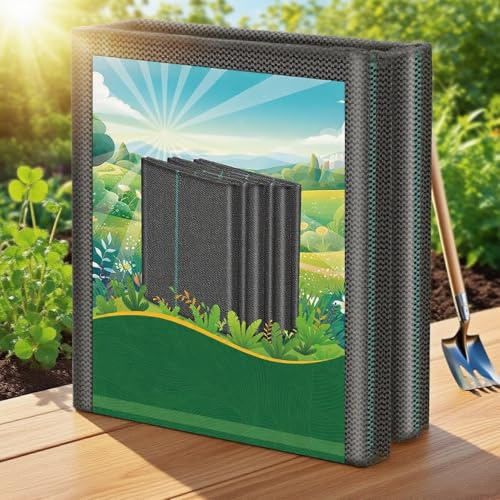Domusensus Toile non-tissée de jardin, 2 m x 10 m, résistante aux UV, 90 g/m², tissu indéchirable, perméable à l'eau