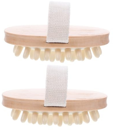 MOLUCKFU 2 Pièces Brosse Massage Cuir Chevelu Exfoliante Shampooing Nettoyage Pellicules et Soin Relaxant Hommes 2pcs